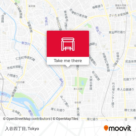 入谷四丁目 map