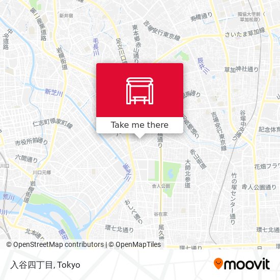 入谷四丁目 map