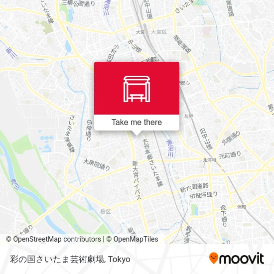 Saitama Arts Theater map