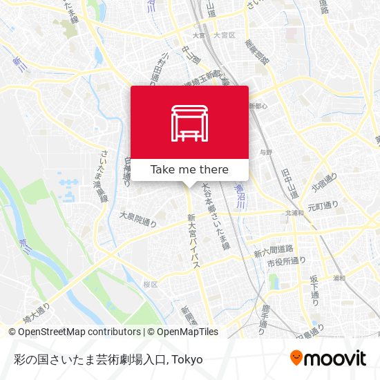 彩の国さいたま芸術劇場入口 map