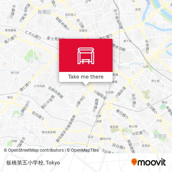 板橋第五小学校 map