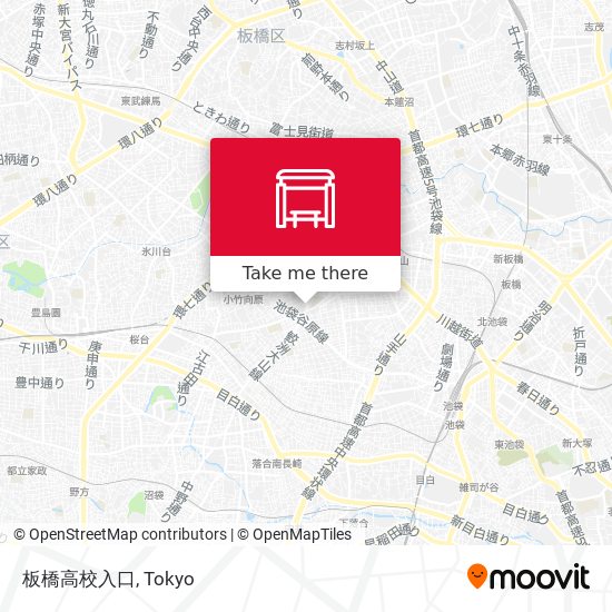 板橋高校入口 map