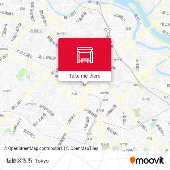 板橋区役所 map