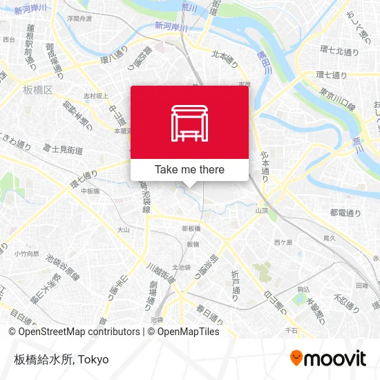 Itabashi Water Supply Station map