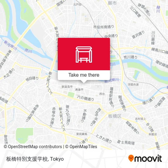 板橋特別支援学校 map