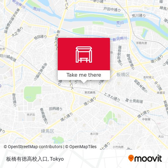 板橋有徳高校入口 map