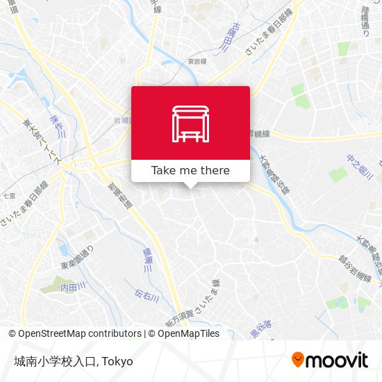 城南小学校入口 map