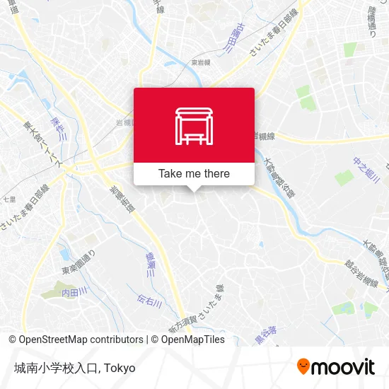 城南小学校入口 map