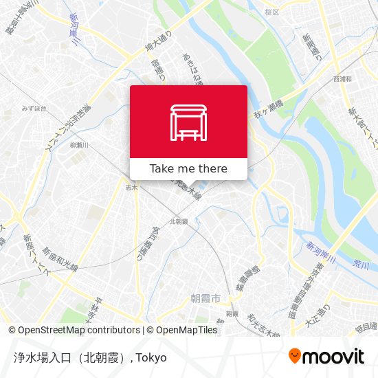 浄水場入口（北朝霞） map