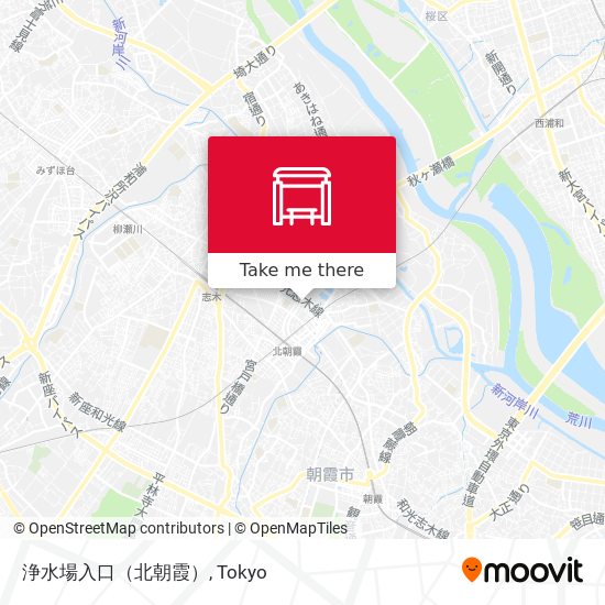 浄水場入口（北朝霞） map