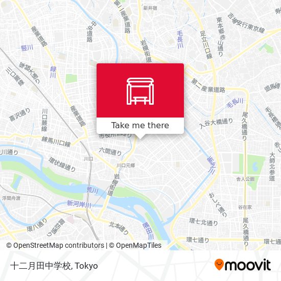 十二月田中学校 map