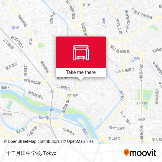 十二月田中学校 map
