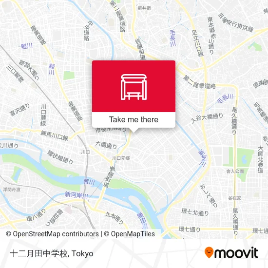 十二月田中学校 map