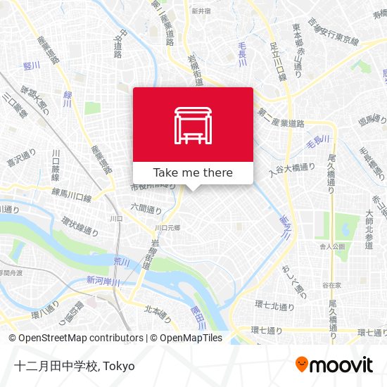 十二月田中学校 map