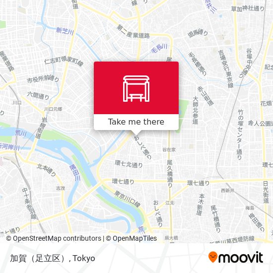 加賀（足立区） map