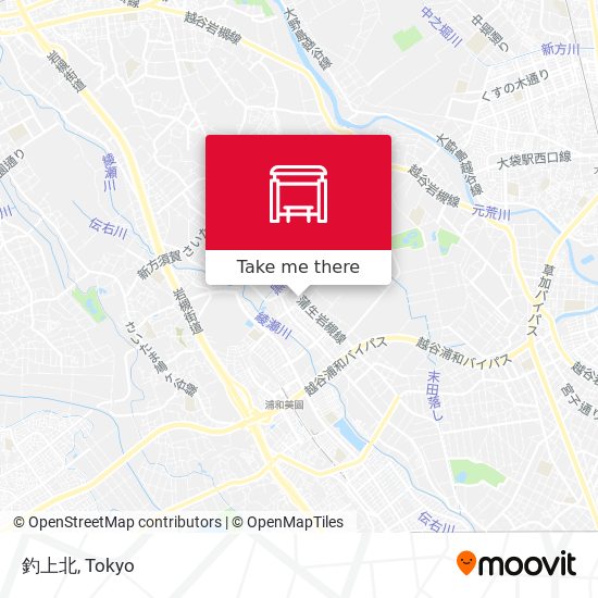 釣上北 map
