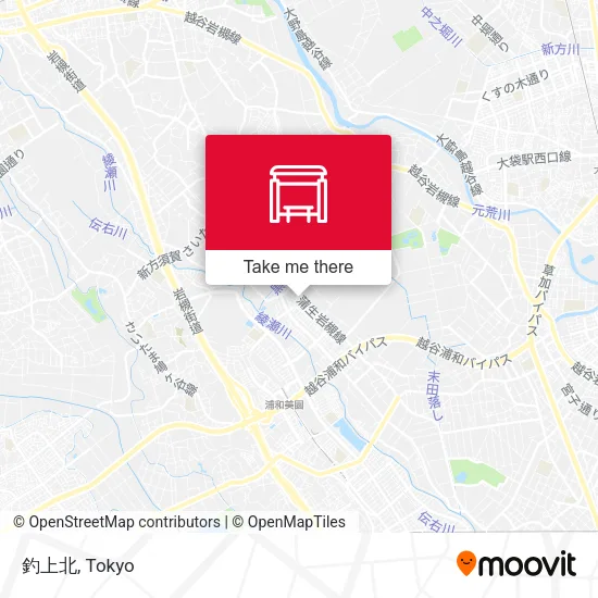 釣上北 map