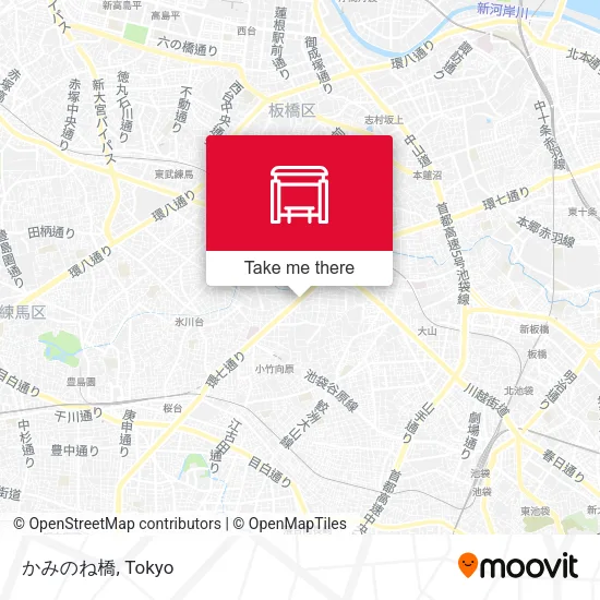 かみのね橋 map