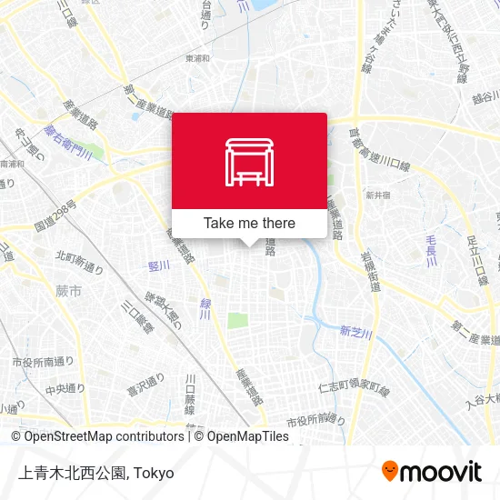 上青木北西公園 map