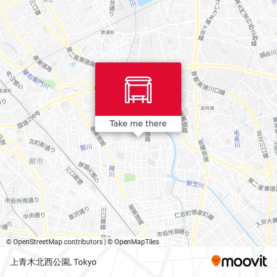 上青木北西公園 map