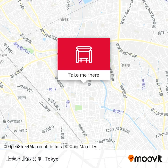 上青木北西公園 map