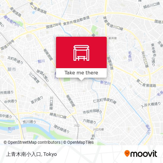 上青木南小入口 map