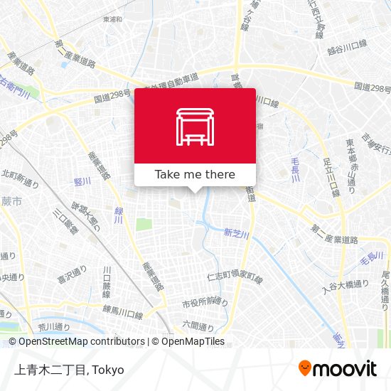 上青木二丁目 map