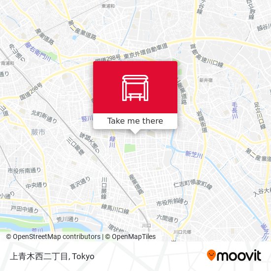 上青木西二丁目 map