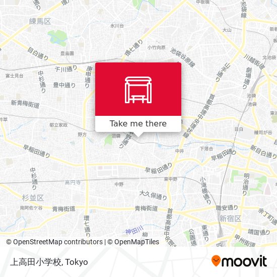 上高田小学校 map