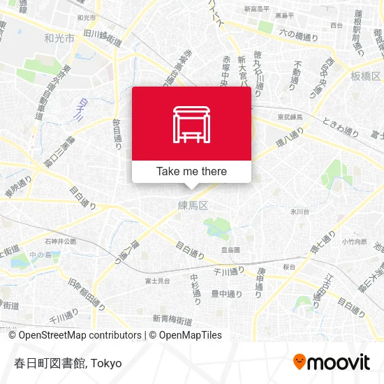 春日町図書館 map