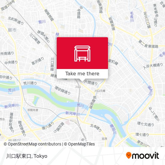川口駅東口 map