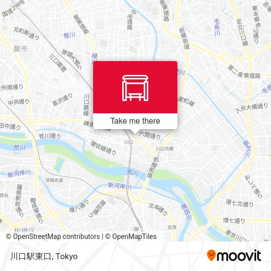 川口駅東口 map