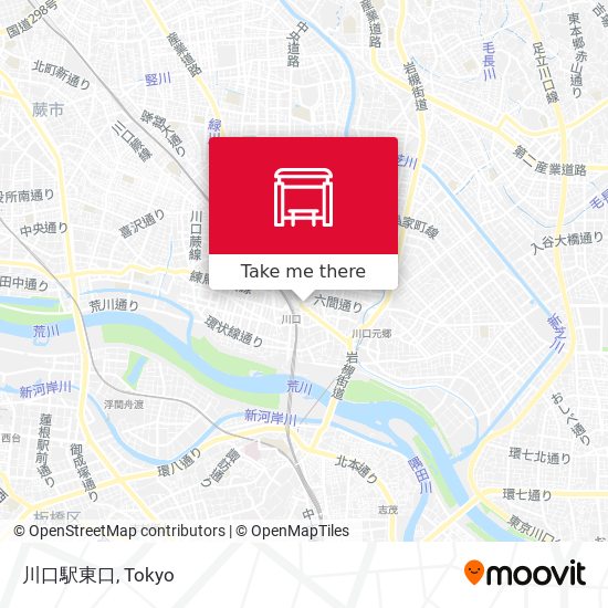 川口駅東口 map