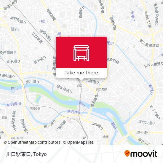 川口駅東口 map