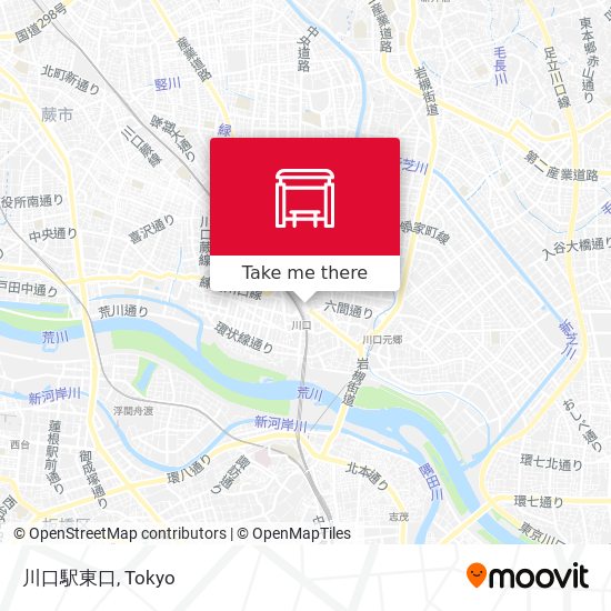 川口駅東口 map