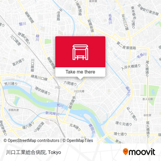 川口工業総合病院 map