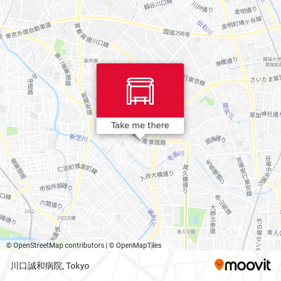 川口誠和病院 map