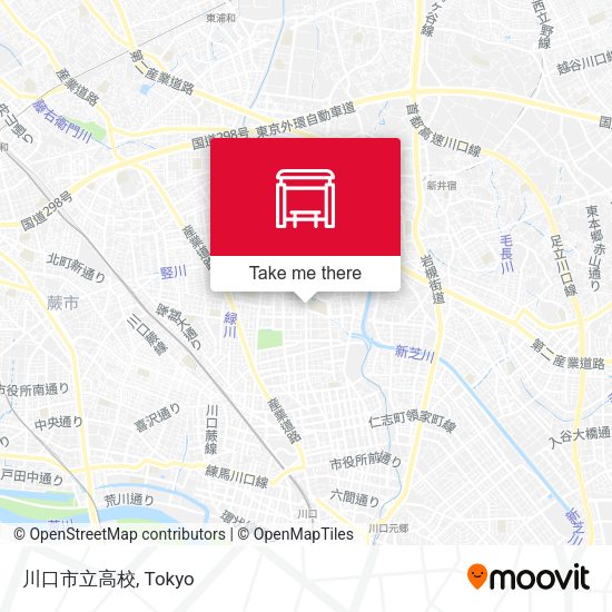 川口市立高校 map