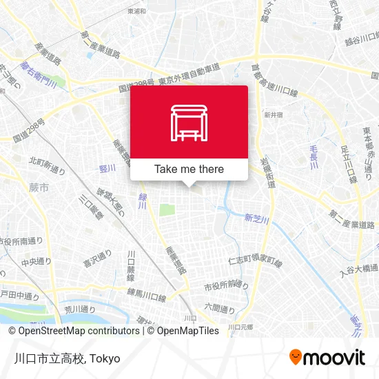 川口市立高校 map