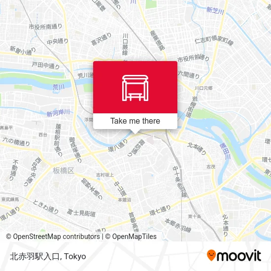 北赤羽駅入口 map