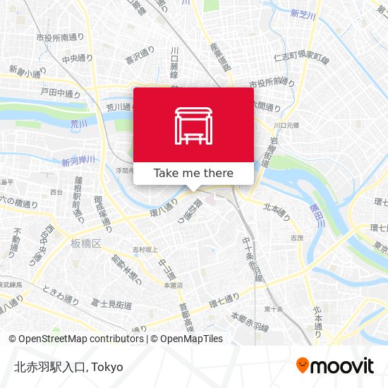 北赤羽駅入口 map