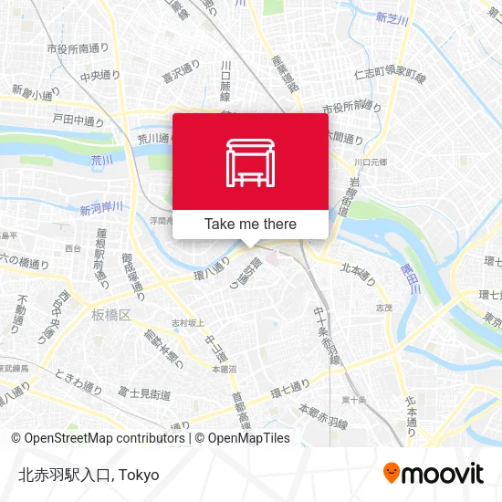 北赤羽駅入口 map