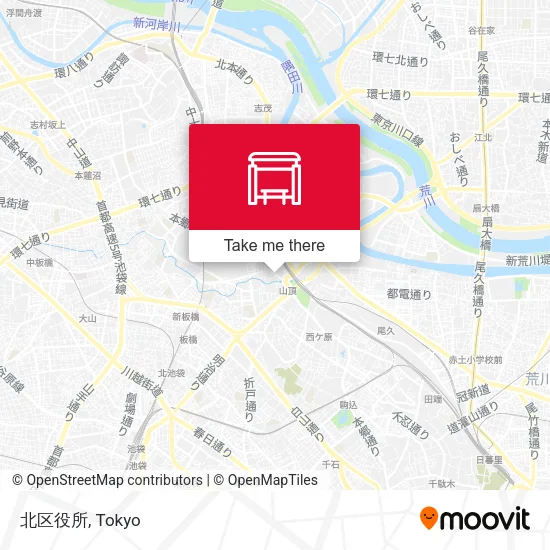 北区役所 map