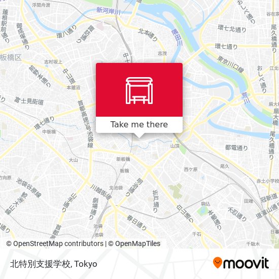 北特別支援学校 map