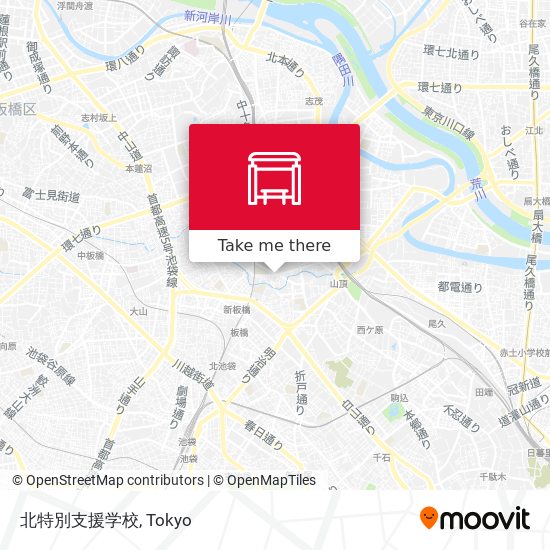 北特別支援学校 map