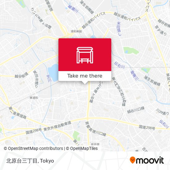 北原台三丁目 map