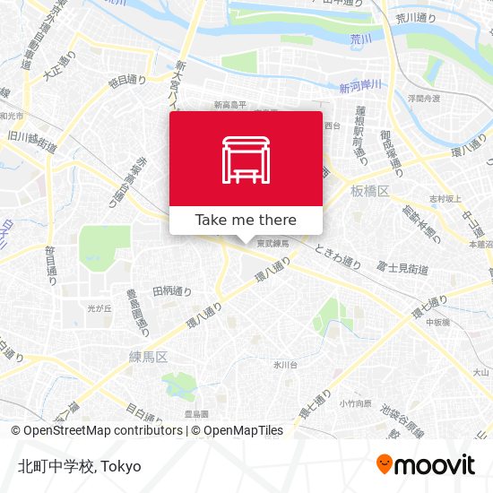 北町中学校 map