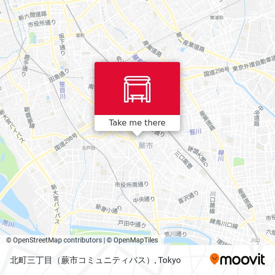 北町三丁目（蕨市コミュニティバス） map