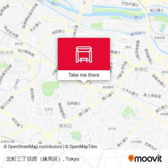 北町三丁目西（練馬区） map
