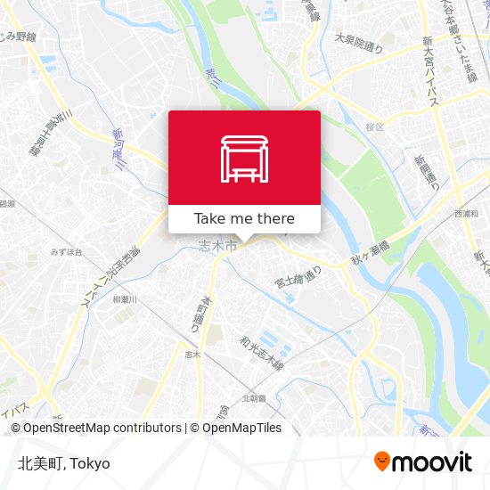 北美町 map